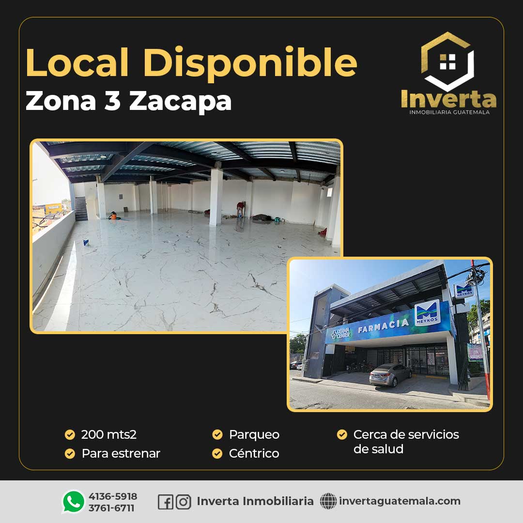 Local en 2do Nivel, zona 3 Zacapa - Imagen 2